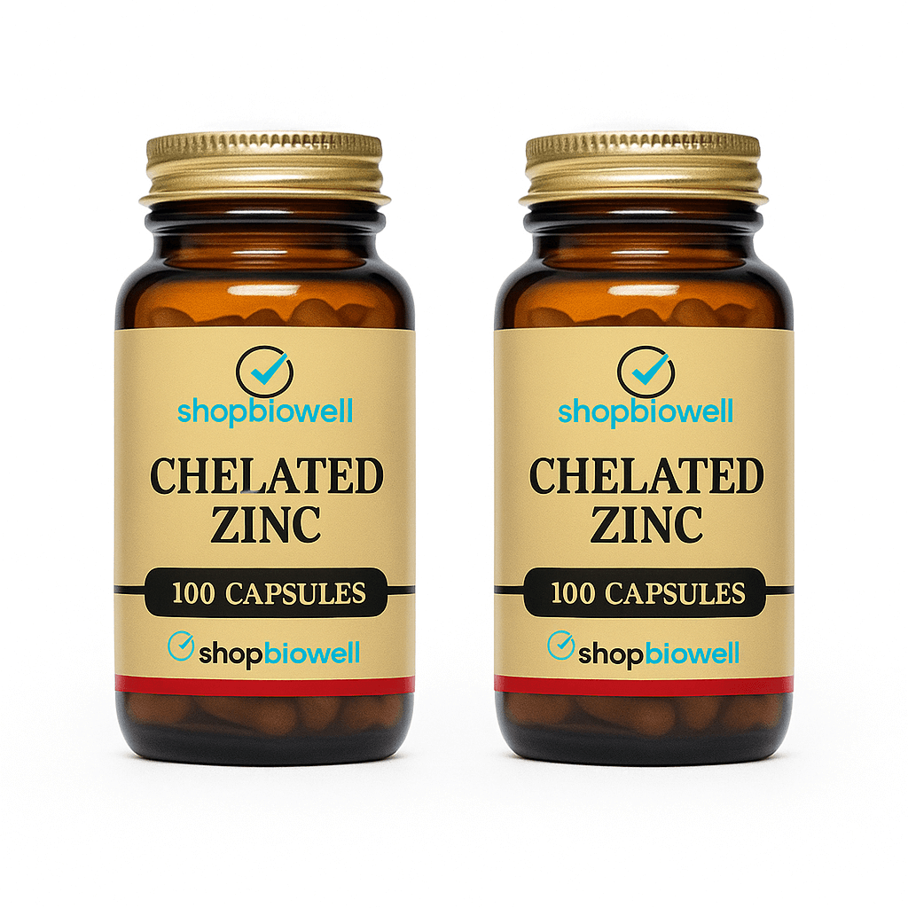Chelated Zinc – 100 Capsules (Pack of 2)